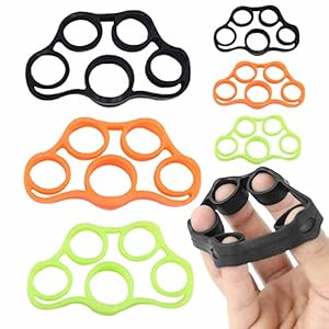 6 Pcs Grip Strength Enhancers, Finger Strength Devices, Finger Exercisers for Rehabilitation Training to Increase Strength, Relieve Stress, and Improve Finger Flexibility