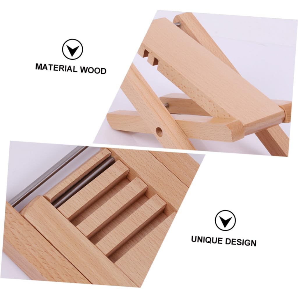 Höhenverstellbarer Gitarren fußhocker aus Massivem Holz Stabiler Fußständer für Gitarristen Ergonomisches Design für Übung und Auftritte Robustes Naturholz fußbänkchen