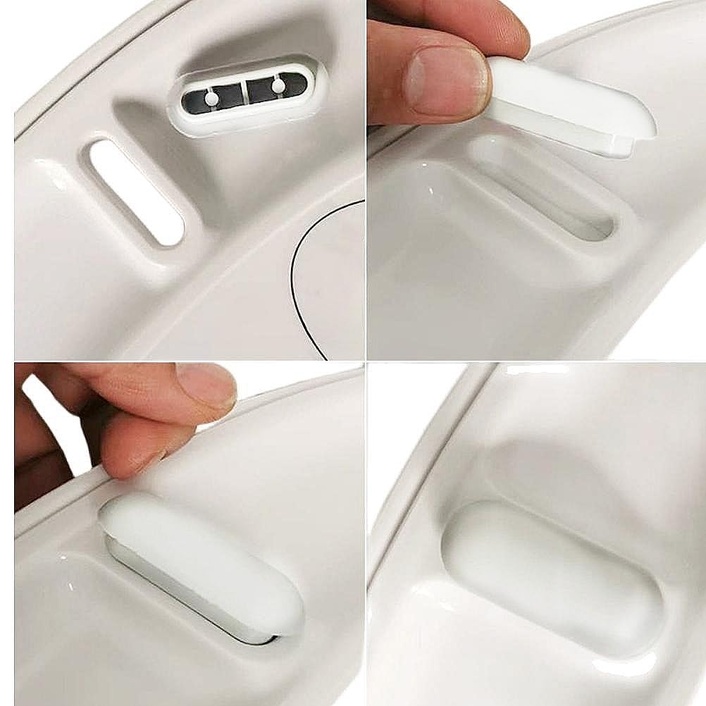 8 Paracolpi Per Sedile WC - Distanziali Antirumore In Plastica Con Adesivo, Bianco - Foto 11