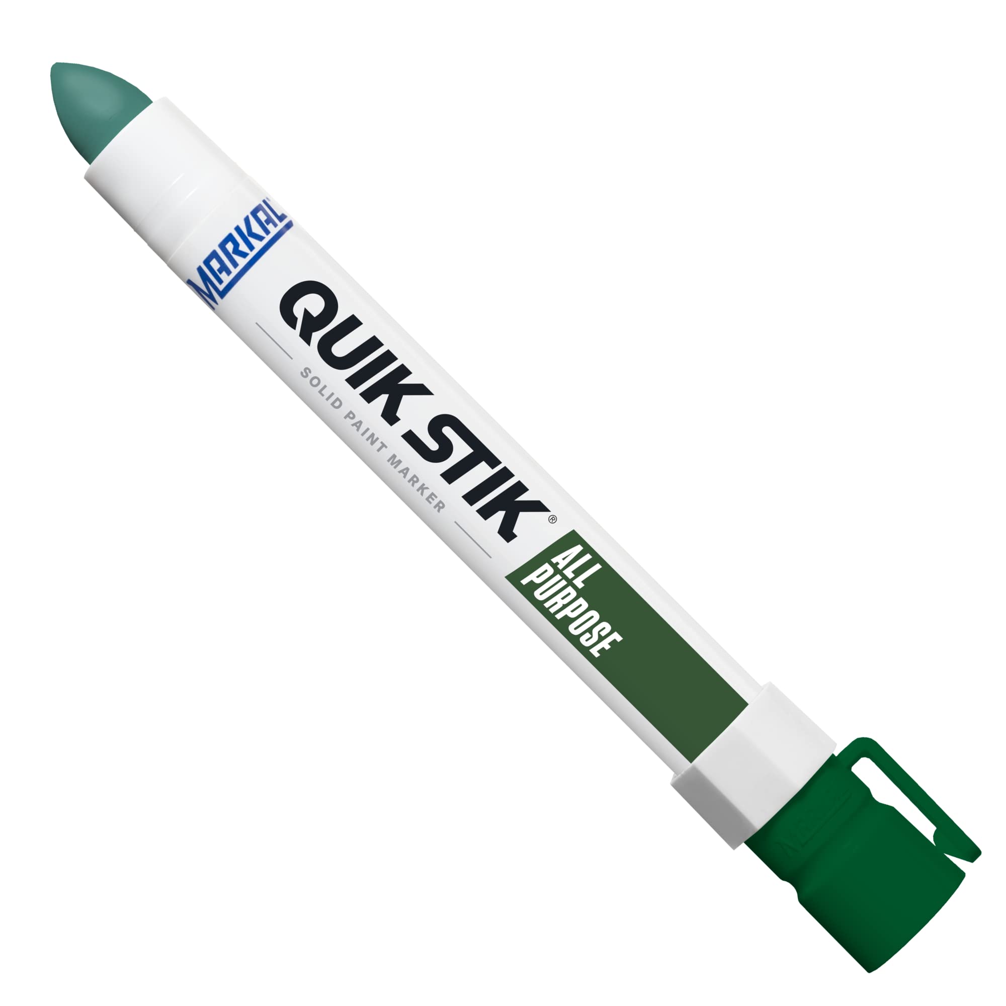 Markal 61069 Quik Stik Twist Long-Lasting Solid Paint Marker, Green (Pack of 12)