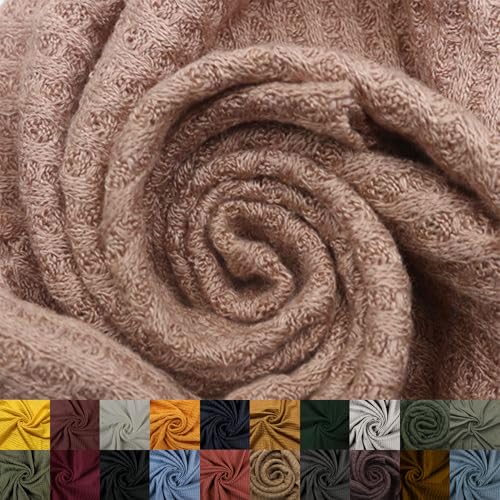 59' Wide Rayon Spandex Waffle Open Knit Fabric -...