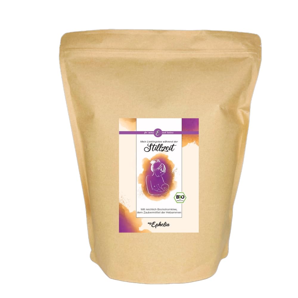 myEphelia Bio Stilltee mit 21% Bockshornklee, Vorratspack 750g | Kräutertee für Mütter nach der Geburt mit 21% Bockshornklee, Anis, Kümmel und Majoran, 2-3 Tassen täglich genießen