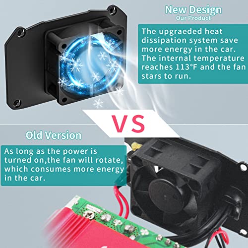 HOMELYLIFE 150W Car Power Inverter DC12V to 110V AC Outlet Car Converter with 3.1A Dual USB Portable Car Adapter for Plug Outlet