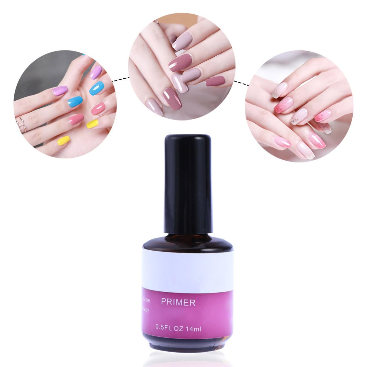 Wakauto 14ml UV Base Gel Nail Primer for Nail Art Designs