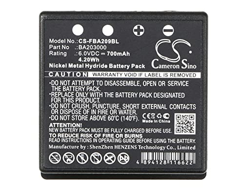 Batteria 6V 2000mAh Batteria 2000mAh 6V Ni-MH - Compatibile Con HBC, FUB, Linus, Micron E Altri Modelli Batteria Per Dispositivi Radio