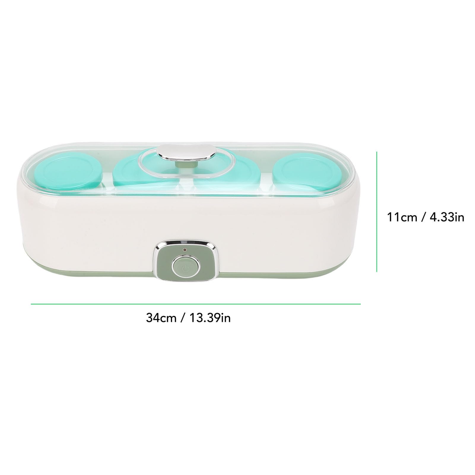 Fafeicy Macchina Yogurtiera Automatica Digitale 7 Vasetti in Vetro 1.2L,