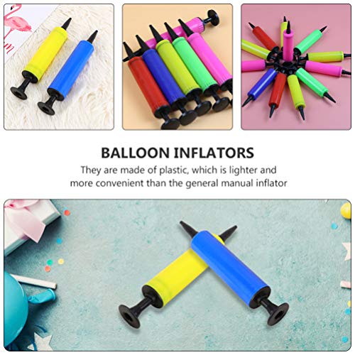 STOBOK Bolas Bomba Bolas Inflador 15 Pcs Mini Balão Portátil Bomba de Ar Balão Soprador Ferramenta d