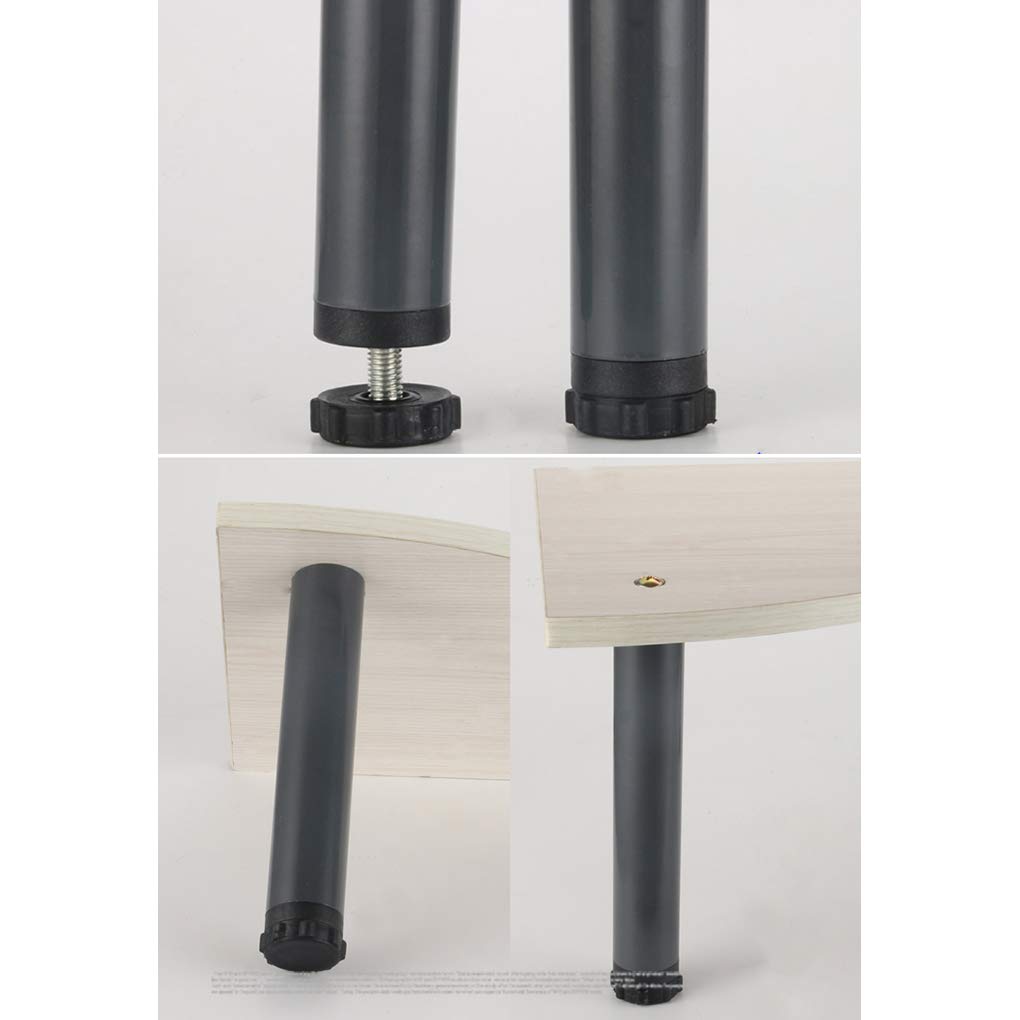 4 Gambe per Mobili Piedini Letto Gambe Cilindriche Piedini per Mobili Regolabili Gambe per Mobili Acciaio Piedi di Supporto Del Letto Accessori per Giroletto Piedi per Mobili con Viti,Grigio(35cm)