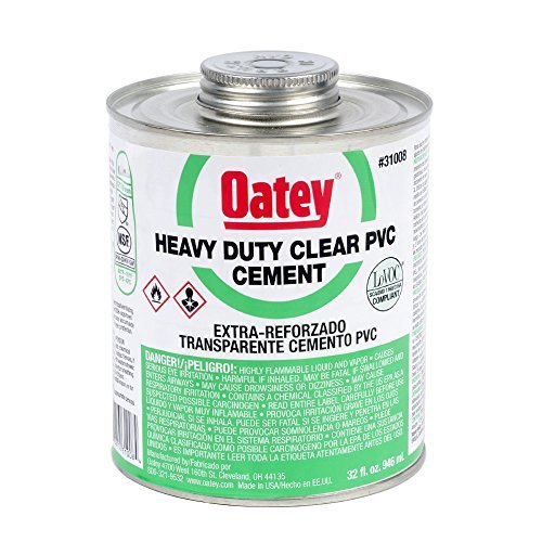 Oatey Heavy Duty Clear Cement For PVC 32 oz.