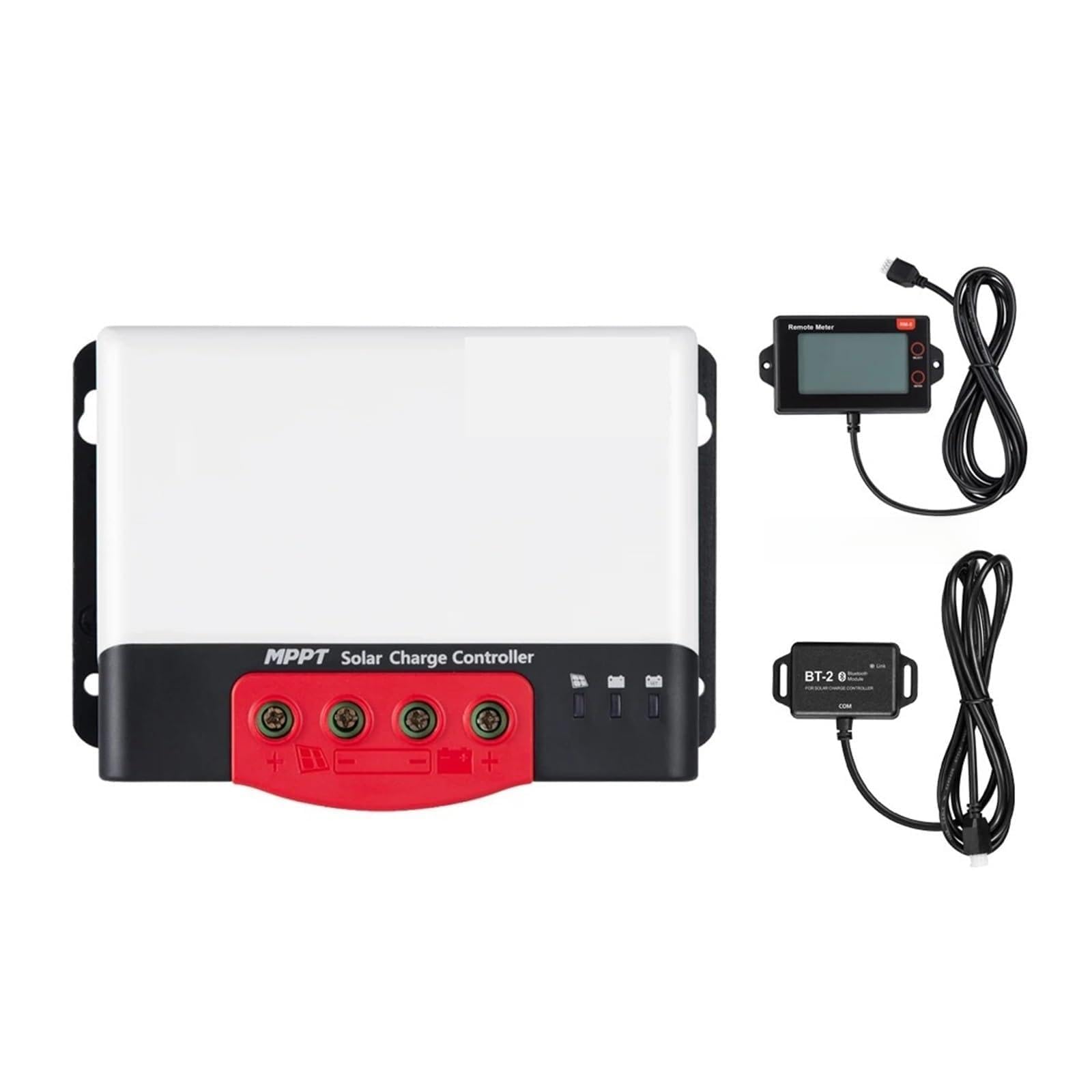 CUDTAPI MPPT Solar Charge Controller 40A 12V 24V Solar Power Regulator With BT-2 RM-6 LCD(Display Bluetooth)