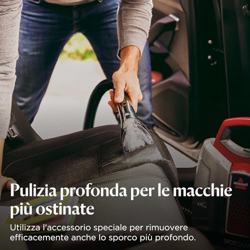 BISSELL SpotClean ProHeat - Pulitore Portatile per Tappezzeria, Moquette, Sedili Auto e Altro, con Tecnologia HeatWave e Motore da 330W - immagine 5
