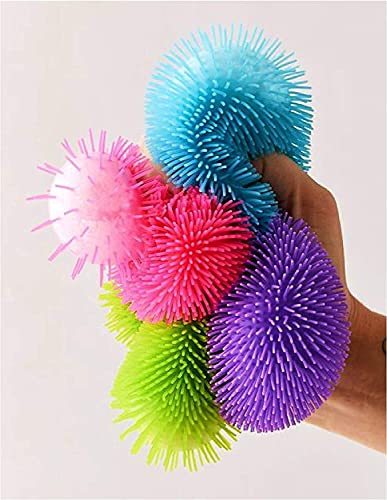 Nee-Doh Schylling Shaggy Groovy Glob! Squishy, Squeezy, Stretchy Stress Balls Neon Colors Gift Set Party Bundle - 3 Pack (Assorted Colors) image 13