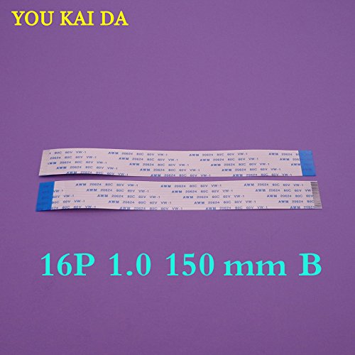 Wiring Connecting Terminals - 50pcs 16 pin FFC FPC Flat Flexible Cable 1.0mm Pitch 16pin B Reverse/Anisotropy Length 150mm Width 17mm Ribbon Flex Cable