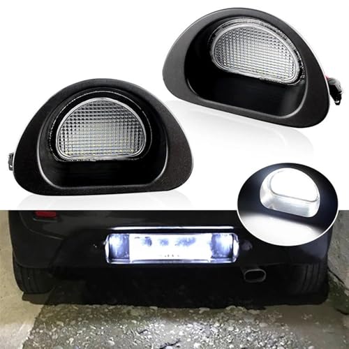 Luces matrícula 2 uds LED para solucionar bombillas fundidas en Peugeot 107 2