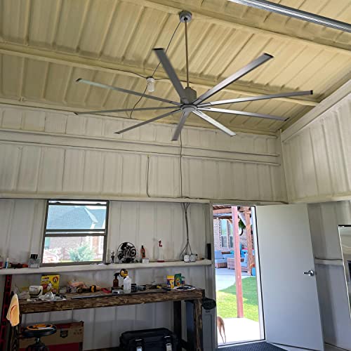 Bigizmos 84 Inch Industrial Dc Motor Ceiling Fan, Damp Rated Indoor Or Covered Outdoor Ceiling Fans For Home Or Commercial thumb #5