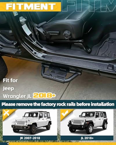 Estribos laterales Trumgeta para Jeep Wrangler JL 2018-2025 miniatura 2