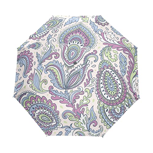 Parapluie pliable automatique pourpre pour femme et homme lors des sorties