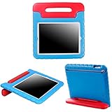 HDE Case for iPad 2 3 4 - Kids Shock Proof Heavy Duty Impact Resistant Protective Cover Handle Stand for Apple iPad 2nd 3rd 4th Generation Tablet (Blue & Red)