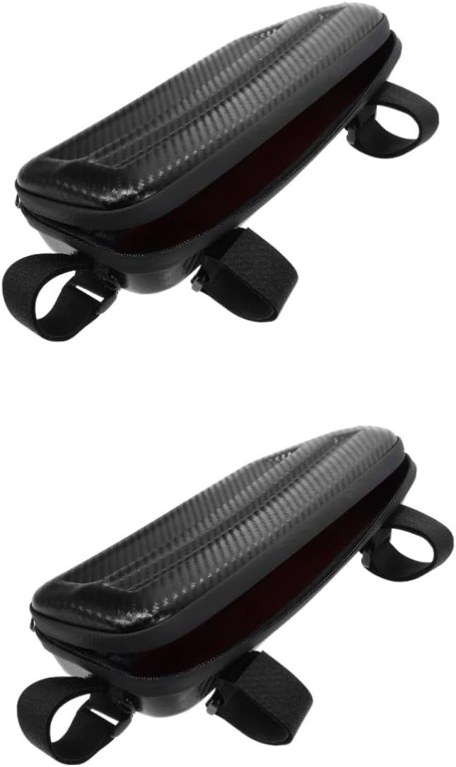 VANZACK 2pcs Bicycle Bag Capacity Bike Pouch for Front Frame Storage Lightweight and Scratch Design Convenient Cycling Accessory for Daily Essentials