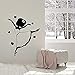 Hochwertige PVC Wandaufkleber kleine Ballerina Kinderzimmer Tanzposen Ballettzimmer Schlafzimmer 57x71cm