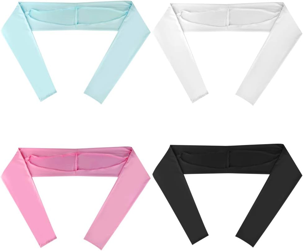 Yookat 4 Pieces Cooling Shawl Golf Cooling Shawl Arm Sleeve Sun Protection Golf Shrug for Women Men Outdoor Sports - Image 3