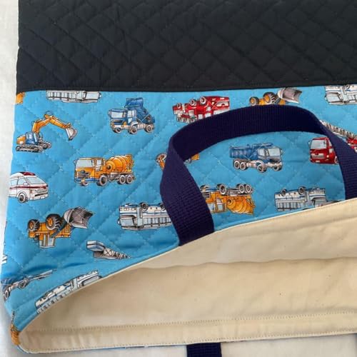 レッスンバッグ 男の子 入園入学グッズ キルティング 働く車 - 製品詳細