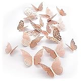 Ahuecado: Los diseños calados son un proceso láser, un patrón sutil y exquisito de artesanías de mariposas sin pegamento, bonitas decoraciones de pared.