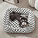 FURTIME Hundebett Mittelgroße Hunde, rutschfest Hundebetten Waschbares Hundekorb, Anti-Angst Hundebett Komfortabler Plüsch-Hundekörbchen, Geeignet für Border Collies, Labrador Retrievers, 76×61×23 cm