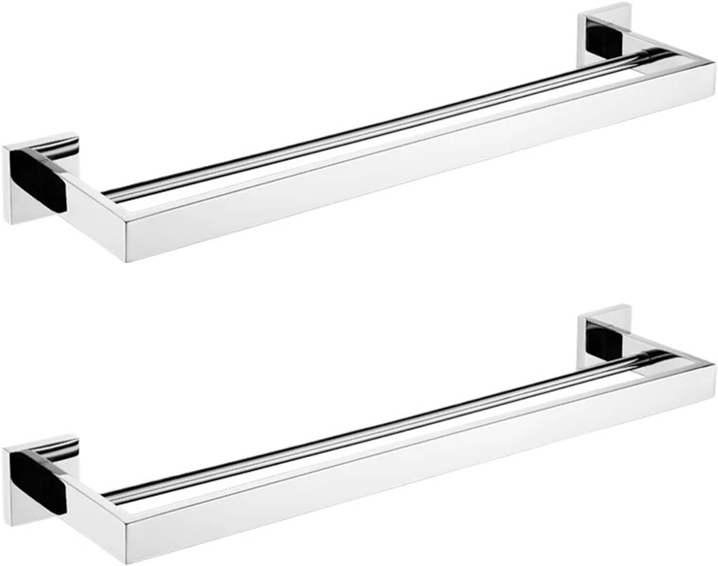 Stainless Steel Bathroom Hardware Accessories Roll Paper Holder Towel Rack Shelf Toilet Chrome Wall Bar(Toothbrush Holder)