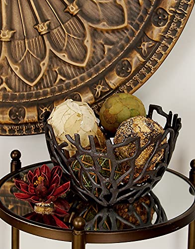 Deco 79 Aluminum Coral Handmade Decorative Bowl, Set of 2 14