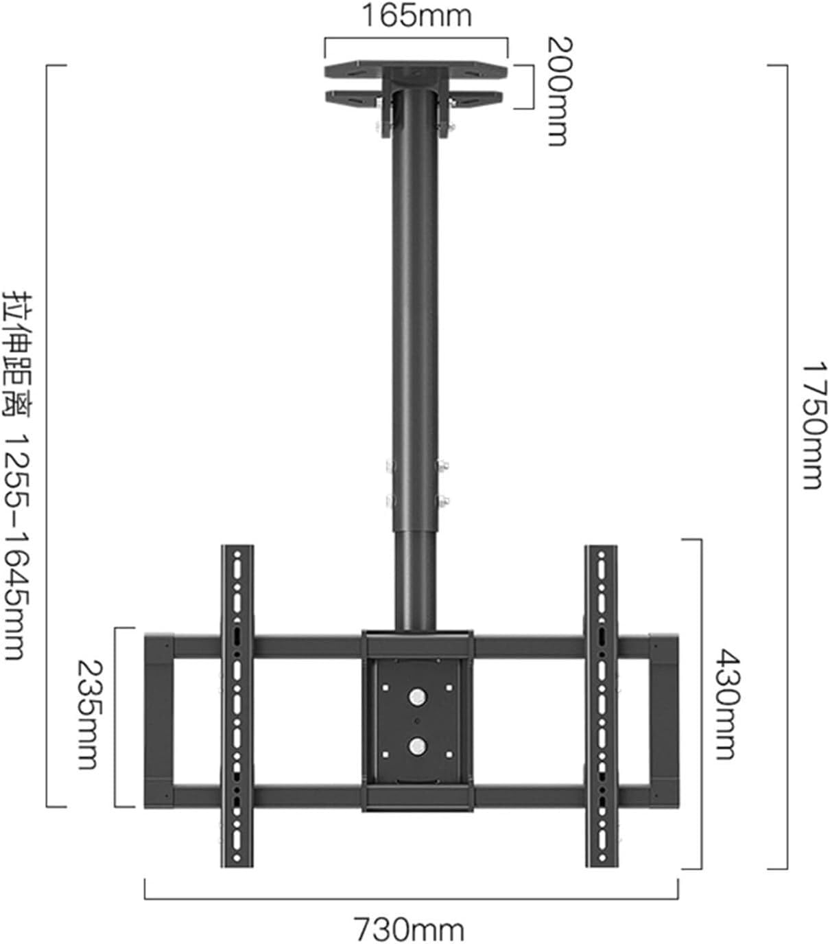 LNNW Soporte TV Pared Soporte de montaje de TV de techo ajustable, soporte de TV giratorio con inclinación y rotación de 360 ​​grados de movimiento completo, soporte de TV inclinable y giratorio