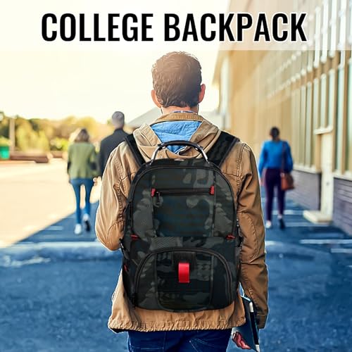 Image of YOREPEK Travel Laptop Backpack, Camouflage, 17 inch