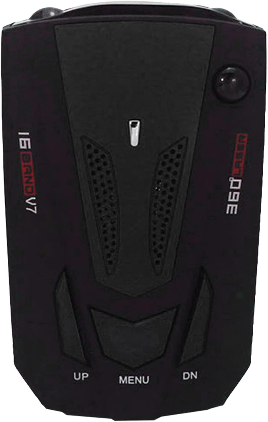 New Upgraded Car Radar Detector with Voice Speed Prompt, 360 ° Detection, Real-Time Speed Alarm System, Multi-Mode Warning Selection, City/Highway Mode, Long Range Detection, LED Display (Black)