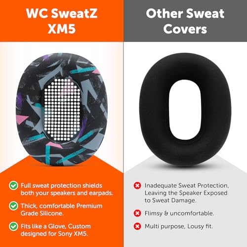 Image of WC SweatZ XM5 - Patented Earpad Sweat Covers for Sony WH1000XM5
