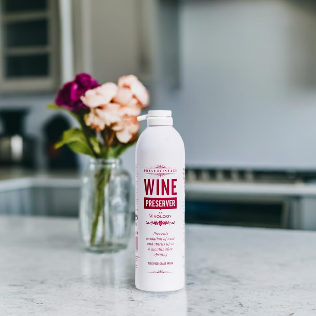 Contenitore per vino – Gas di argon inerte puro professionale standard da utilizzare con tappo di vino o sughero in una bomboletta spray leggera facile da usare – 9 l (2)