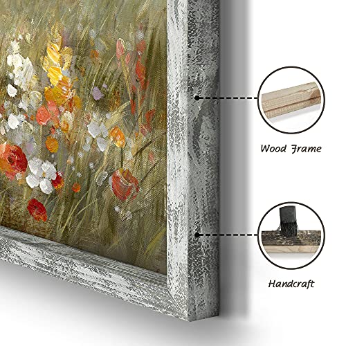 Lighthouse Framed Wooden Wall Art: Beach Artwork Abstract Ocean Painting Seascape Art Prints Coastal Pictures For Home Decor 16"X12" #TOP1