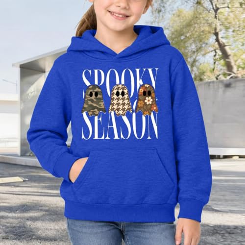 Unisex Kids Halloween Hoodies Spooky Season Ghost Print Fall Sweatshirt - image 4