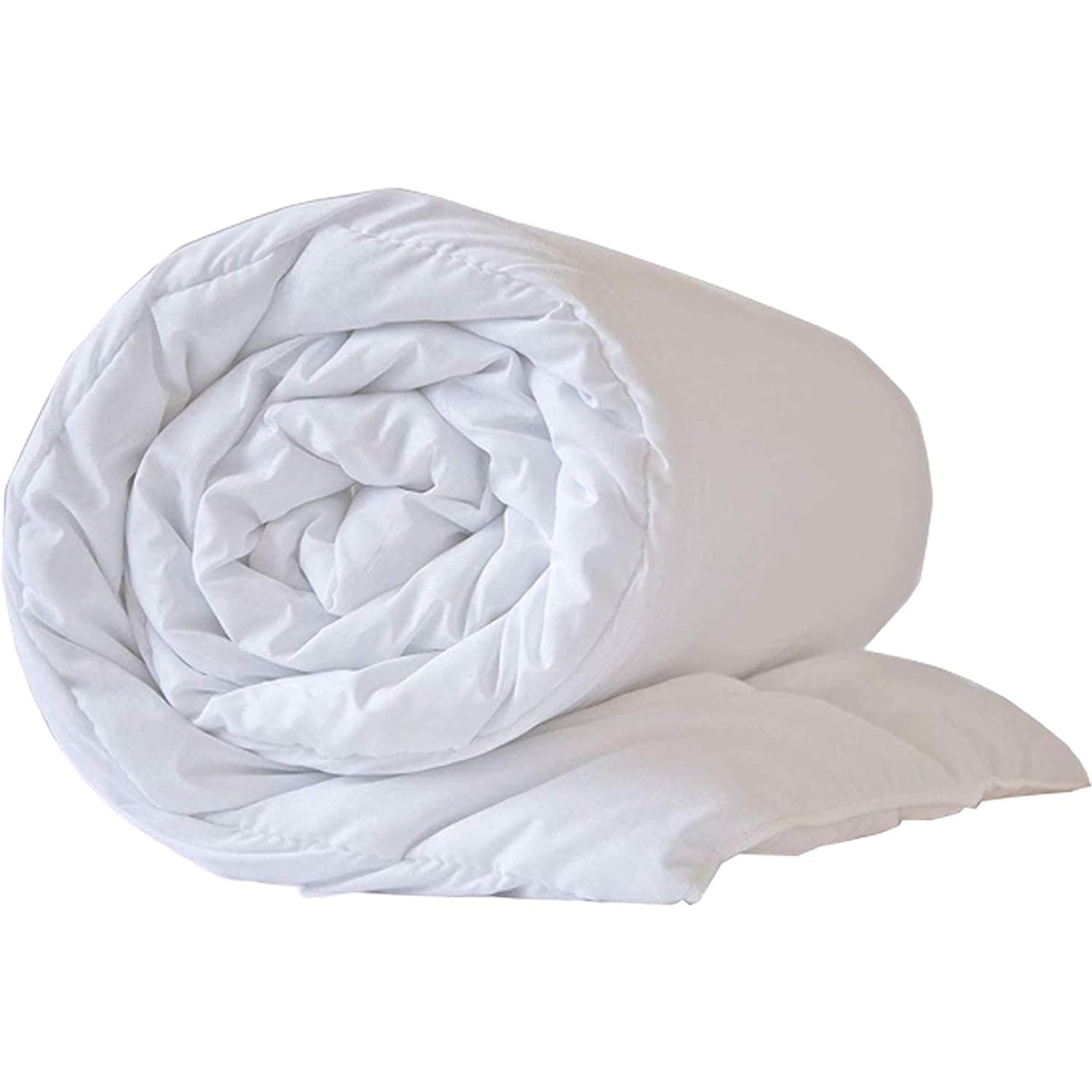 Premium All-Season Hollowfibre Filling Duvet with Polycotton Cover - Lightweight, Hypoallergenic, and Machine Washable (15 Tog, Single)