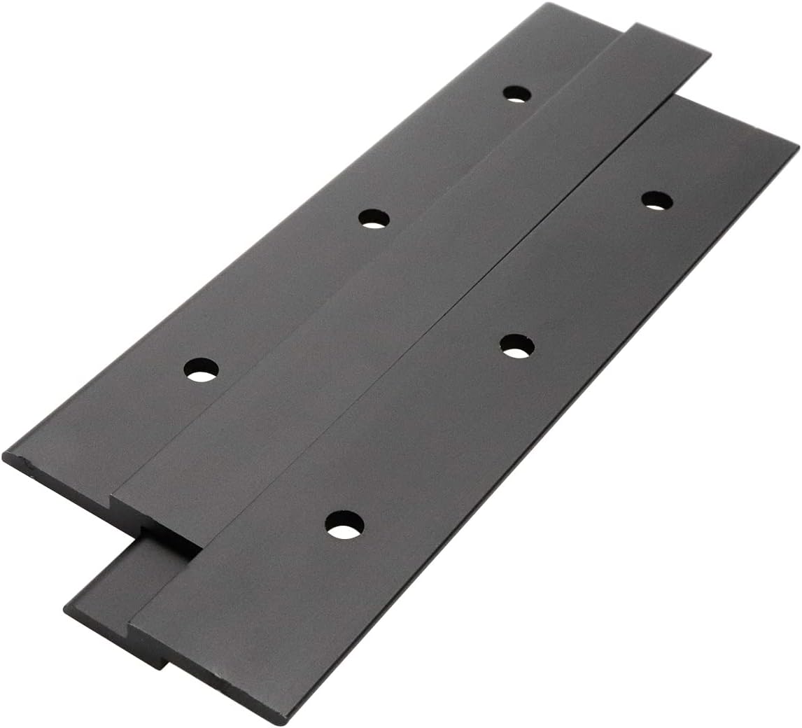8pcs Black French Cleat 6 Inch Picture Hanger Aluminum Z Bar with Screws Z Clip Mirror Hanging Hardware