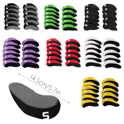 Housse de protection de tête de golf noire pour bois et driver - 5