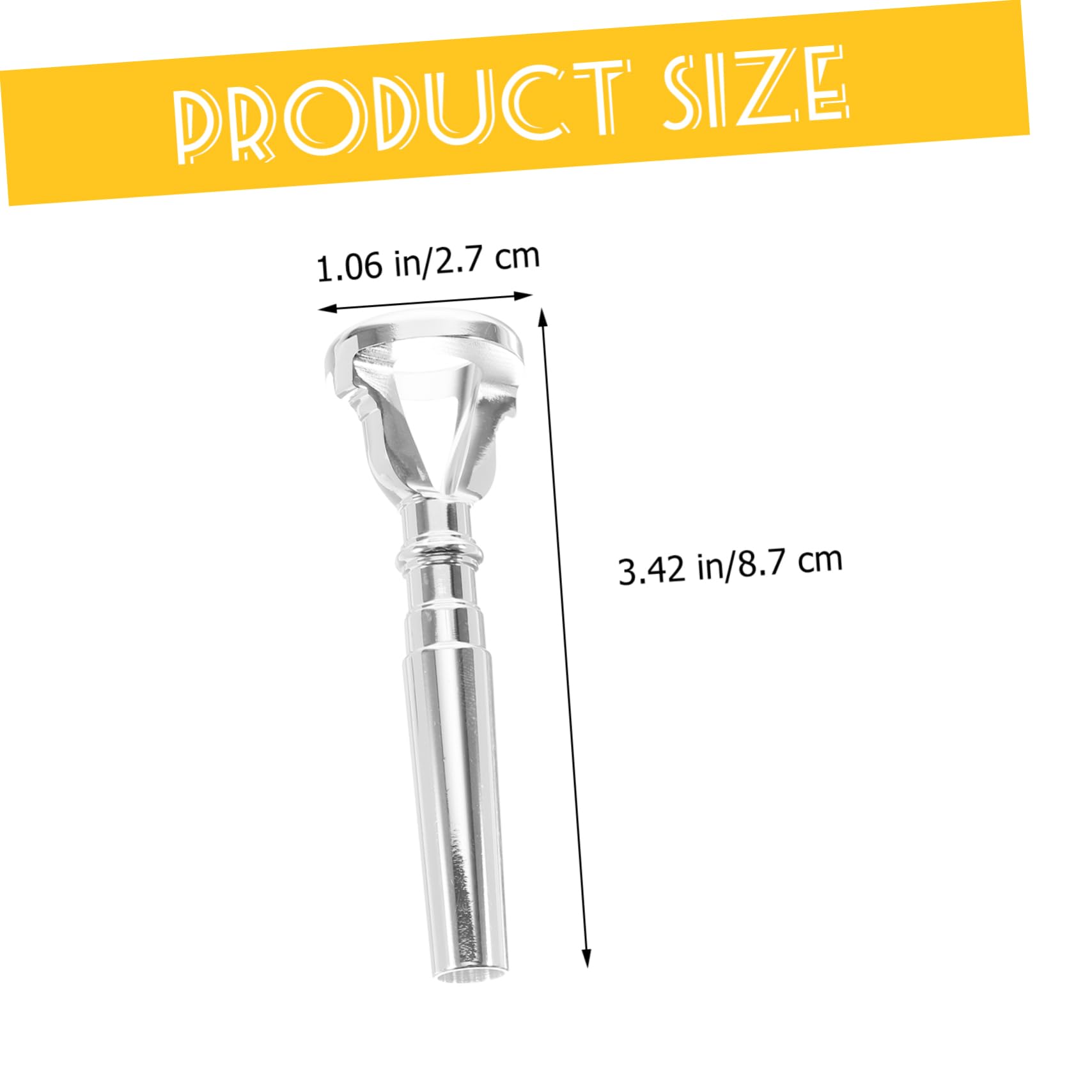 Bocchino Apprendimento per Placcato e Argento Allenatore Ottone Tromba in Dispositivo Portatile Facile da Usare Pratica Embouchure Principianti e Professionisti