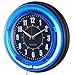 Sterling and Noble 11 Neon Wall Clock, Neon Blue by Sterling & Noble