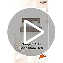 Image of Ganpati Arts Solid Sheesham Wood Upholstered King Size Bed with Box Storage and Tufted Headboard | Durable Wooden Double Bed Cot Palang for Bedroom, Hotels and Home Furniture (Beige-1 Year Warranty)