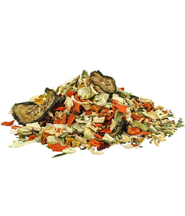 Dehner Wild Nature Hundefutter Flocken-Mix, Trockenfutter getreidefrei, BARF-Ergänzungsfutter, für ausgewachsene Hunde, Pastinake / Kürbis, 1 kg