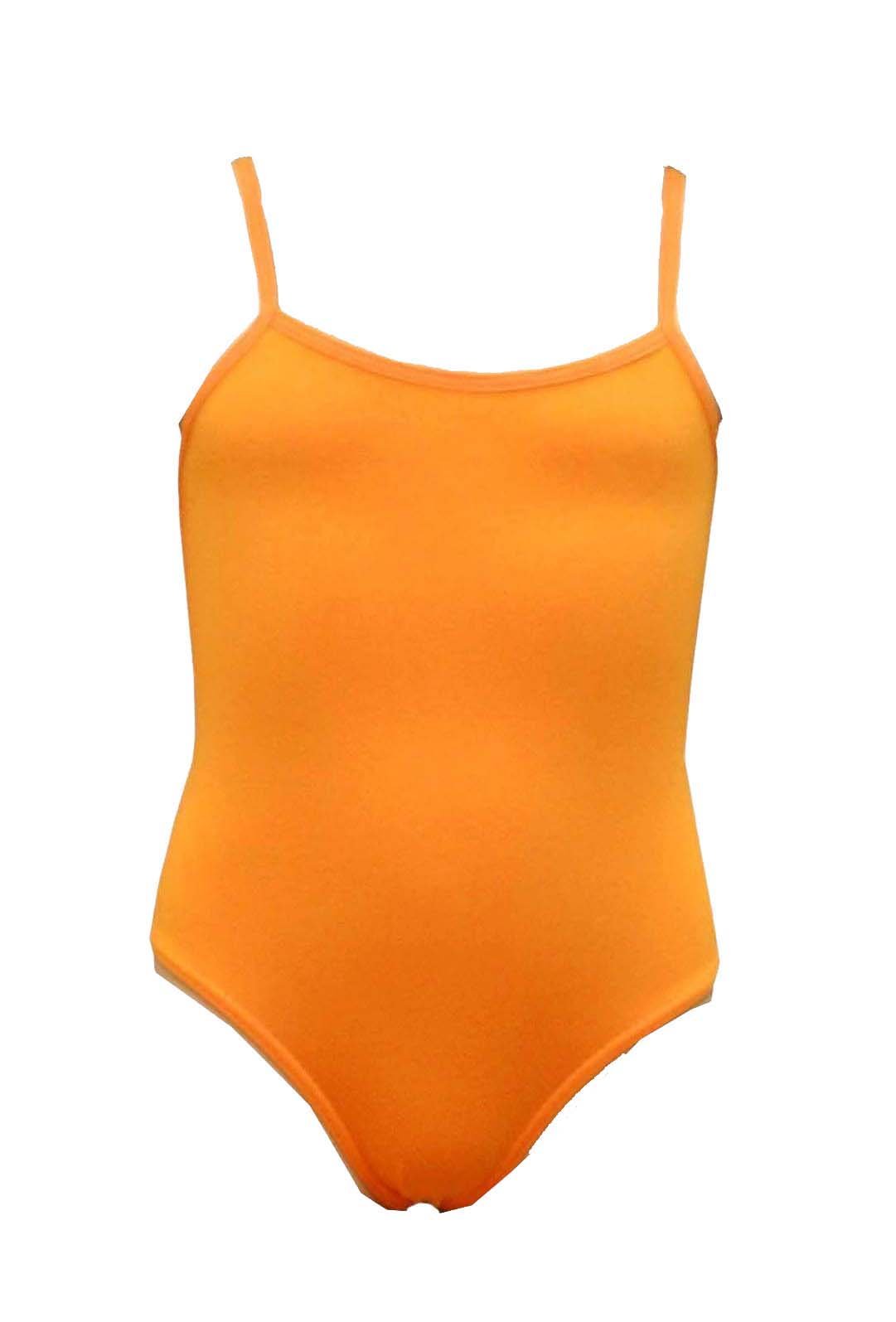Elegance1234 Girls Orange 'S Cotton Thin Strap Camisole Leotards Stretchy Dance/Gym/Ballet Sports Colour & Sizes ***Same Day Posting*** (11-13 Years, )