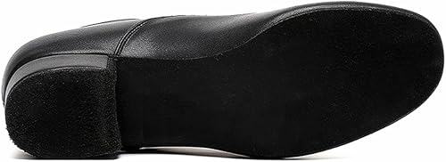 Miniatura 4 de Zapatos de baile de salón para hombre, suela de cuero negro, zapato de carácter latino Tango Salsa