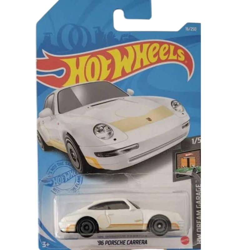 Image of Hot Wheels 96 Porsche Carrera HW Dream Garage Ages 3 and Up 16 /250 (White)