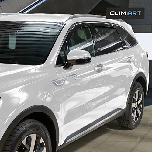 Image of CLIM ART in-Channel Incredibly Durable Rain Guards for Kia Sorento 2021-2026, Original Window Deflectors, Vent Window Visors, Vent Deflector, 4 pcs. - 621428