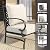 VICLLAX 4 Pieces Patio Furniture Set with Metal Firepit Table,Outdoor Sectional Set Includes Cushioned 3-seat Couch and 2 Fixed Sofa Chairs for Garden, Beige