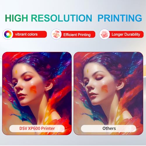 Image of DSV 2026 A4 DTF Printer XP600 Apparel T-Shirt Printing Machine Bundles, Double Speed Vs L1800&L805, White Ink Mixing System, 2-Year Free Ink (Red, Printer+Oven+Computer)